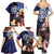 Personalized Northern Mariana Islands 4th of July Family Matching Summer Maxi Dress and Hawaiian Shirt Plumeria USA Eagle