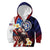 Personalized Northern Mariana Islands 4th of July Kid Hoodie Plumeria USA Eagle