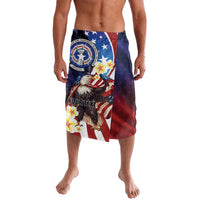 Personalized Northern Mariana Islands 4th of July Lavalava Plumeria USA Eagle