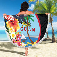 Guam Fourth of July Beach Blanket Tropical Flowers