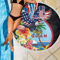 Guam Fourth of July Beach Blanket Tropical Flowers