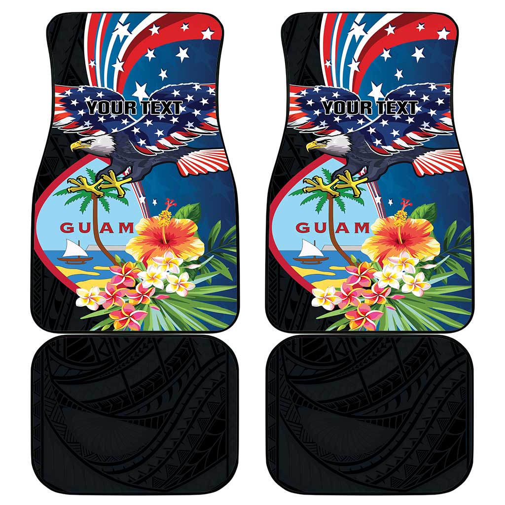 Guam Fourth of July Car Mats Tropical Flowers