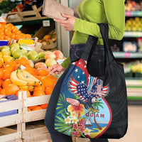 Guam Fourth of July Grocery Bag Tropical Flowers