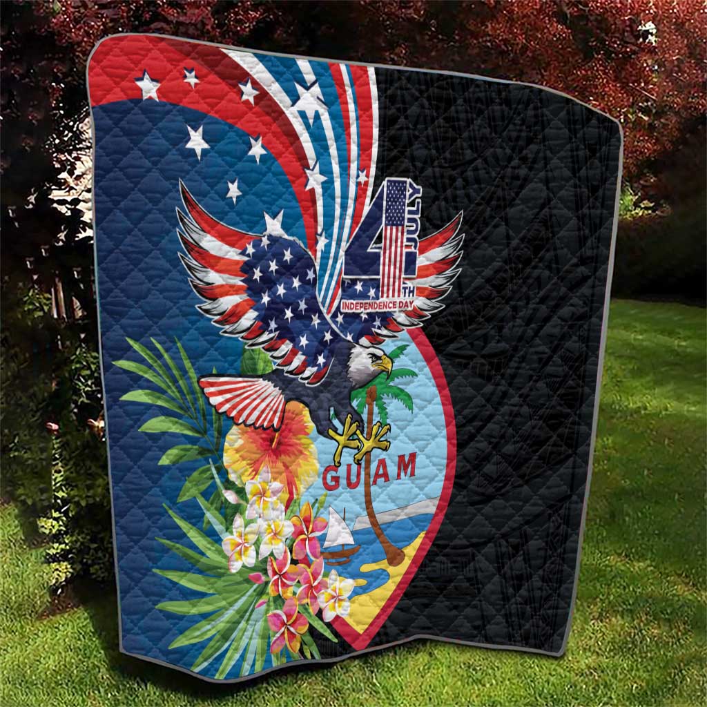 Guam Fourth of July Quilt Tropical Flowers LT01 - Polynesian Pride