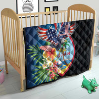 Guam Fourth of July Quilt Tropical Flowers LT01 - Polynesian Pride