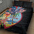 Guam Fourth of July Quilt Bed Set Tropical Flowers