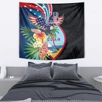 Guam Fourth of July Tapestry Tropical Flowers
