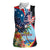 Personalized Guam Fourth of July Women Sleeveless Polo Shirt Tropical Flowers
