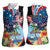 Personalized Guam Fourth of July Women Sleeveless Polo Shirt Tropical Flowers