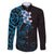 New Zealand Tuatara Plumeria Family Matching Mermaid Dress and Hawaiian Shirt Maori Blue Koru Tribal Tattoo