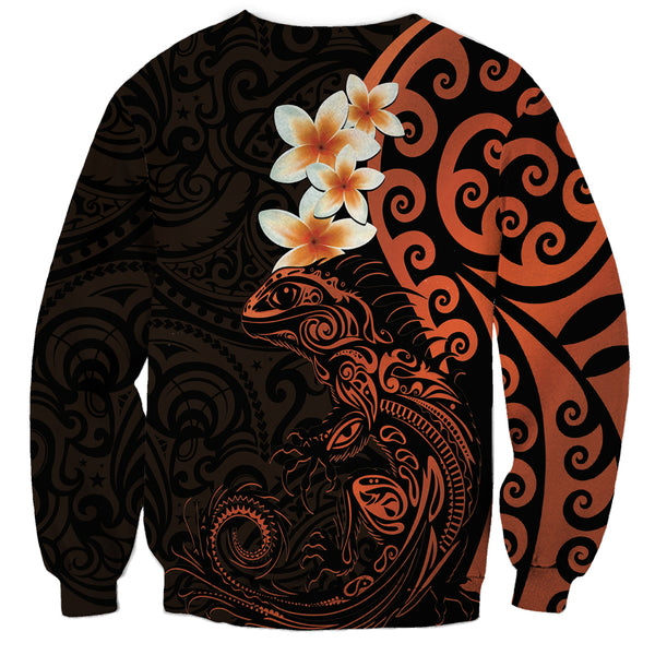 GLUDEAR Men's Polynesian Tribal Print Zip Hoodie - Long Sleeve, Full Zip, Oversize Fit - View #8