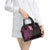 New Zealand Tuatara Plumeria Shoulder Handbag Maori Pink Koru Tribal Tattoo
