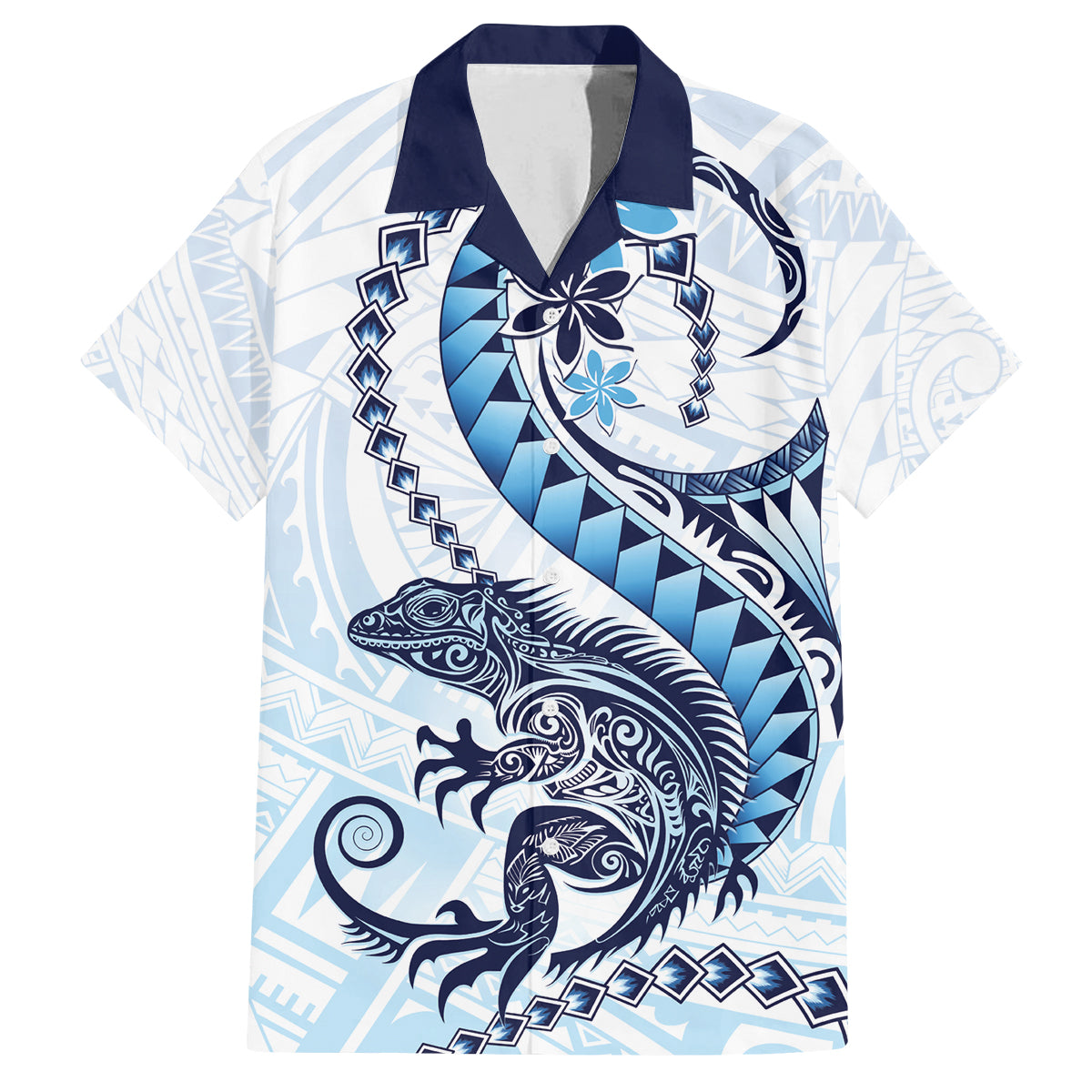 Blue Maori Tuatara Family Matching Off The Shoulder Long Sleeve Dress and Hawaiian Shirt Luxury Pastel Pattern