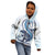 Blue Maori Tuatara Kid Hoodie Luxury Pastel Pattern