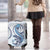 Blue Maori Tuatara Luggage Cover Luxury Pastel Pattern