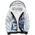 Blue Maori Tuatara Sherpa Hoodie Luxury Pastel Pattern