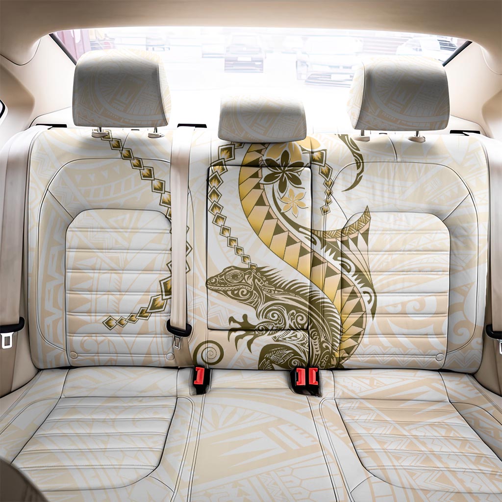 Gold Maori Tuatara Back Car Seat Cover Luxury Pastel Pattern