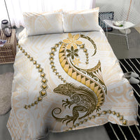 Gold Maori Tuatara Bedding Set Luxury Pastel Pattern LT01 - Polynesian Pride