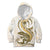 Gold Maori Tuatara Kid Hoodie Luxury Pastel Pattern