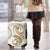 Gold Maori Tuatara Luggage Cover Luxury Pastel Pattern