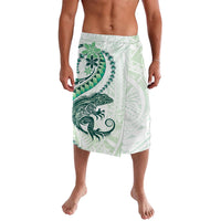 Green Maori Tuatara Lavalava Luxury Pastel Pattern
