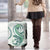 Green Maori Tuatara Luggage Cover Luxury Pastel Pattern