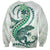 Green Maori Tuatara Sweatshirt Luxury Pastel Pattern