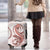 Red Maori Tuatara Luggage Cover Luxury Pastel Pattern