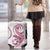 Pink Maori Tuatara Luggage Cover Luxury Pastel Pattern