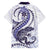 Purple Maori Tuatara Family Matching Summer Maxi Dress and Hawaiian Shirt Luxury Pastel Pattern