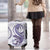 Purple Maori Tuatara Luggage Cover Luxury Pastel Pattern