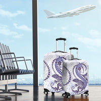 Purple Maori Tuatara Luggage Cover Luxury Pastel Pattern LT01 - Polynesian Pride