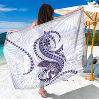 Purple Maori Tuatara Sarong Luxury Pastel Pattern