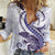 Purple Maori Tuatara Women Casual Shirt Luxury Pastel Pattern