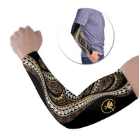 Hawaii Pineapple Brown Tribal Pattern Arm Sleeves - Polynesian Pride