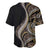 Hawaii Pineapple Brown Tribal Pattern Baseball Jersey - Polynesian Pride