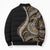 Hawaii Pineapple Brown Tribal Pattern Bomber Puffer Jacket - Polynesian Pride