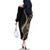 Hawaii Pineapple Brown Tribal Pattern Family Matching Off The Shoulder Long Sleeve Dress and Hawaiian Shirt - Polynesian Pride