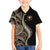 Hawaii Pineapple Brown Tribal Pattern Family Matching Summer Maxi Dress and Hawaiian Shirt - Polynesian Pride