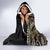 Hawaii Pineapple Brown Tribal Pattern Hooded Blanket - Polynesian Pride