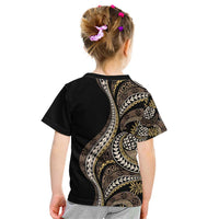 Hawaii Pineapple Brown Tribal Pattern Kid T Shirt LT01 - Polynesian Pride