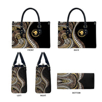 Hawaii Pineapple Brown Tribal Pattern Leather Bag - Polynesian Pride