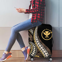 Hawaii Pineapple Brown Tribal Pattern Luggage Cover - Polynesian Pride
