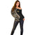Hawaii Pineapple Brown Tribal Pattern Off Shoulder Sweater - Polynesian Pride