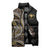 Hawaii Pineapple Brown Tribal Pattern Sleeveless Puffer Jacket - Polynesian Pride