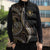 Hawaii Pineapple Brown Tribal Pattern Sleeveless Puffer Jacket - Polynesian Pride
