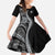 Hawaii Pineapple Gray Scale Tribal Pattern Family Matching Off Shoulder Maxi Dress and Hawaiian Shirt - Polynesian Pride