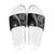 Hawaii Pineapple Gray Scale Tribal Pattern Slide Sandals - Polynesian Pride