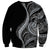 Hawaii Pineapple Gray Scale Tribal Pattern Sweatshirt - Polynesian Pride