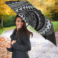 Hawaii Pineapple Gray Scale Tribal Pattern Umbrella - Polynesian Pride